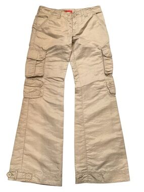 UNIONBAY Utility Y2K Khaki Cargo Pants Wide Leg Utility Pockets Size 3